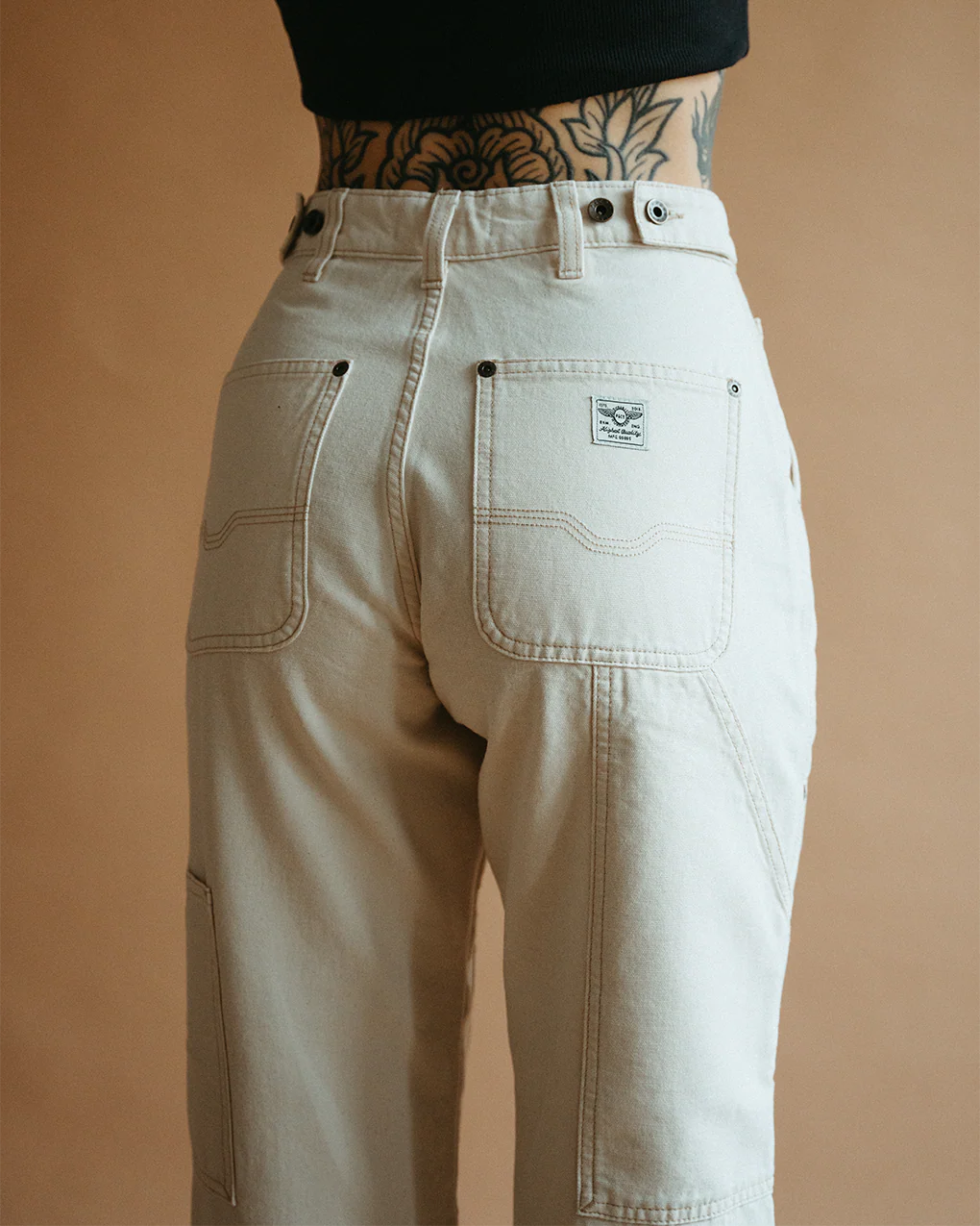 Albion Carpenter Pant - Ecru - Image 4