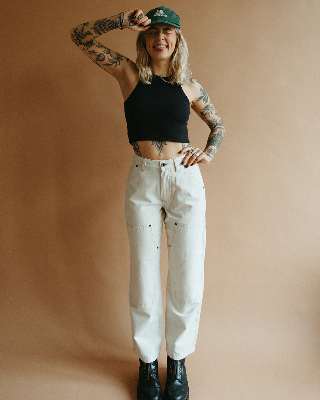 Albion Carpenter Pant - Ecru - Image 7
