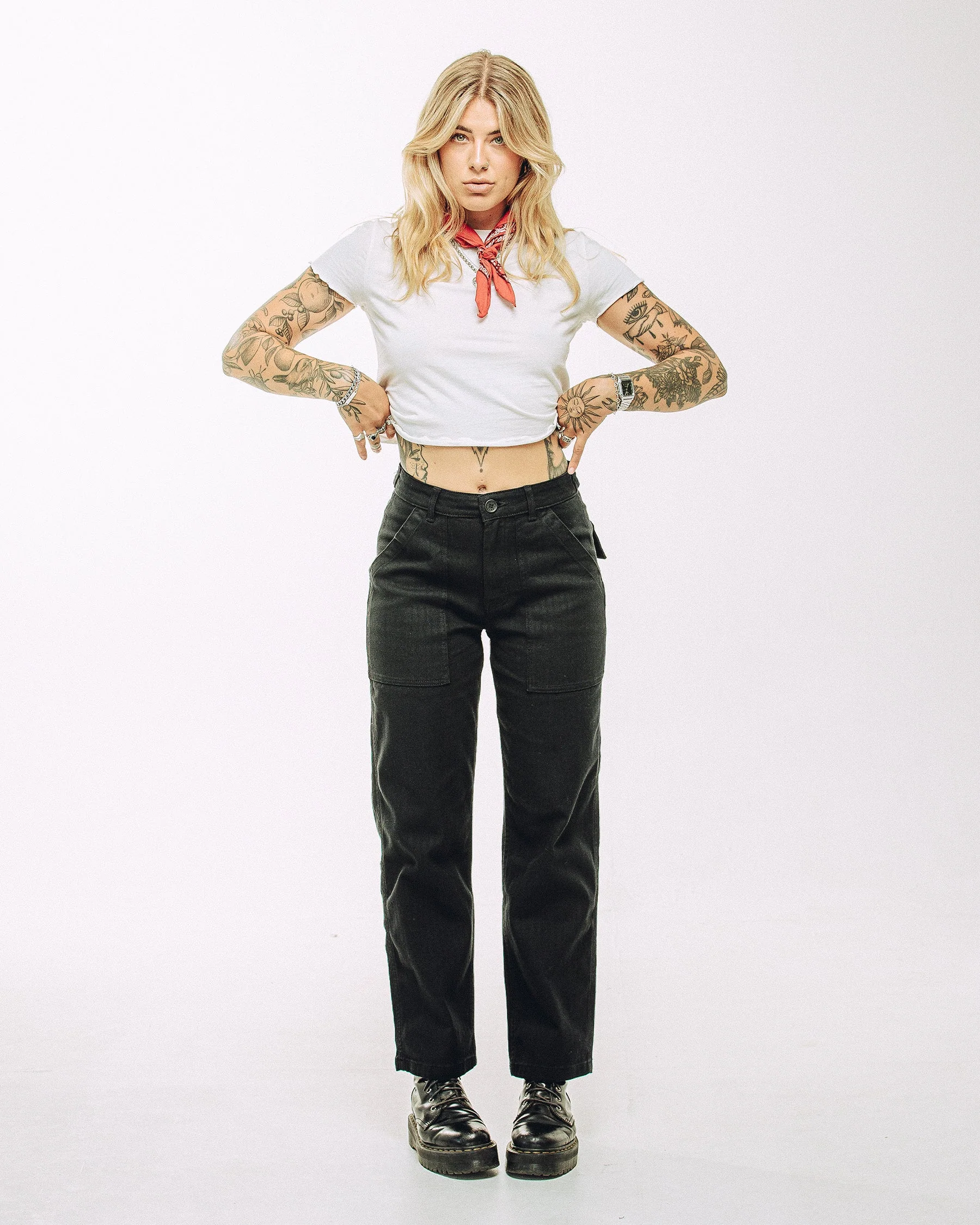 Service Fatigue Pants - Black - Image 10