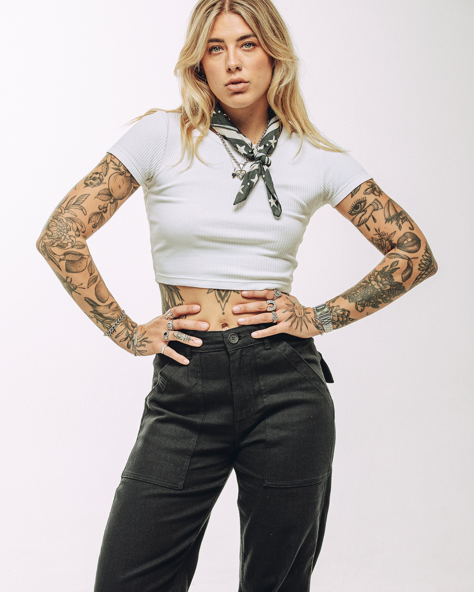 Service Fatigue Pants - Black - Image 12