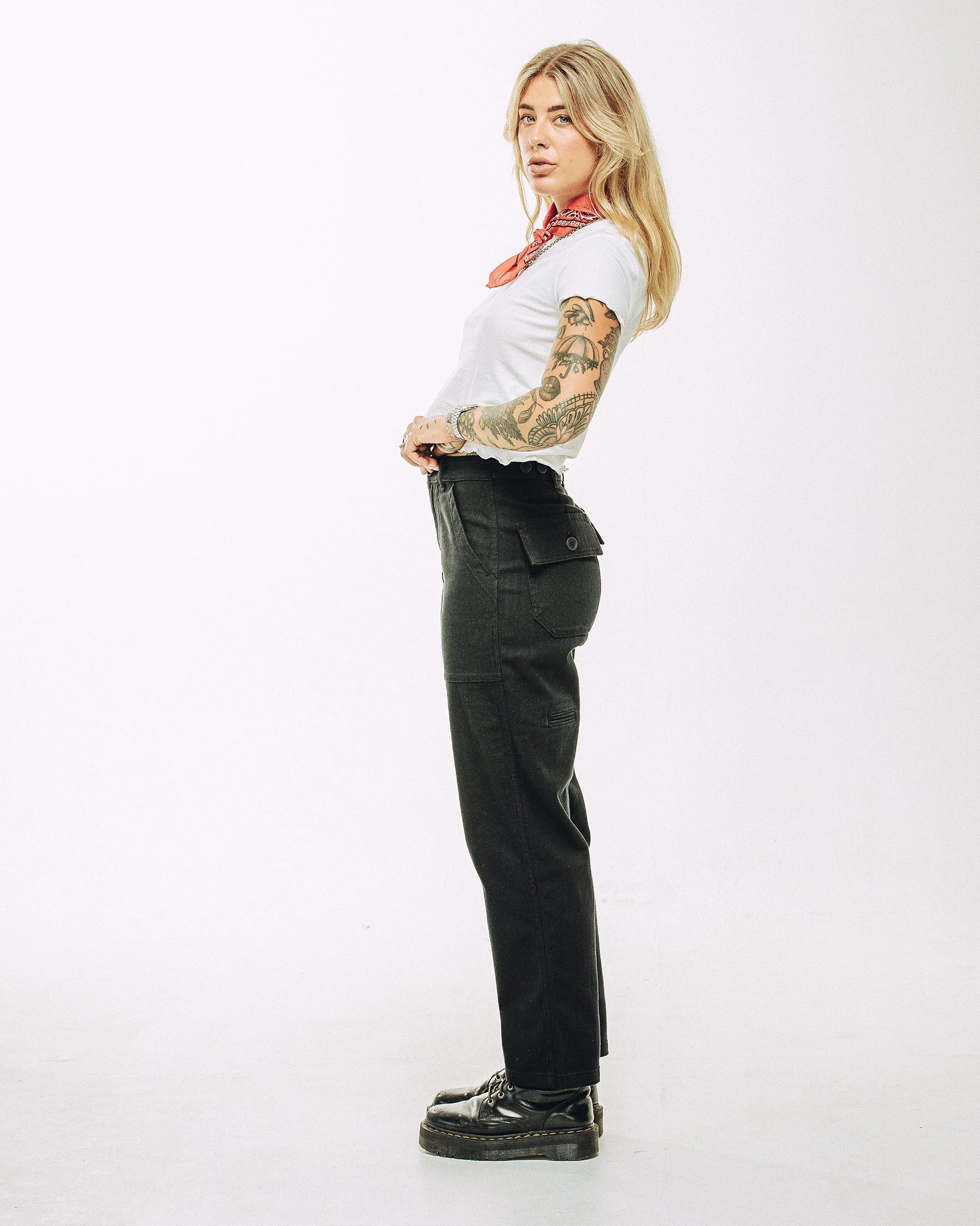 Service Fatigue Pants - Black - Image 7