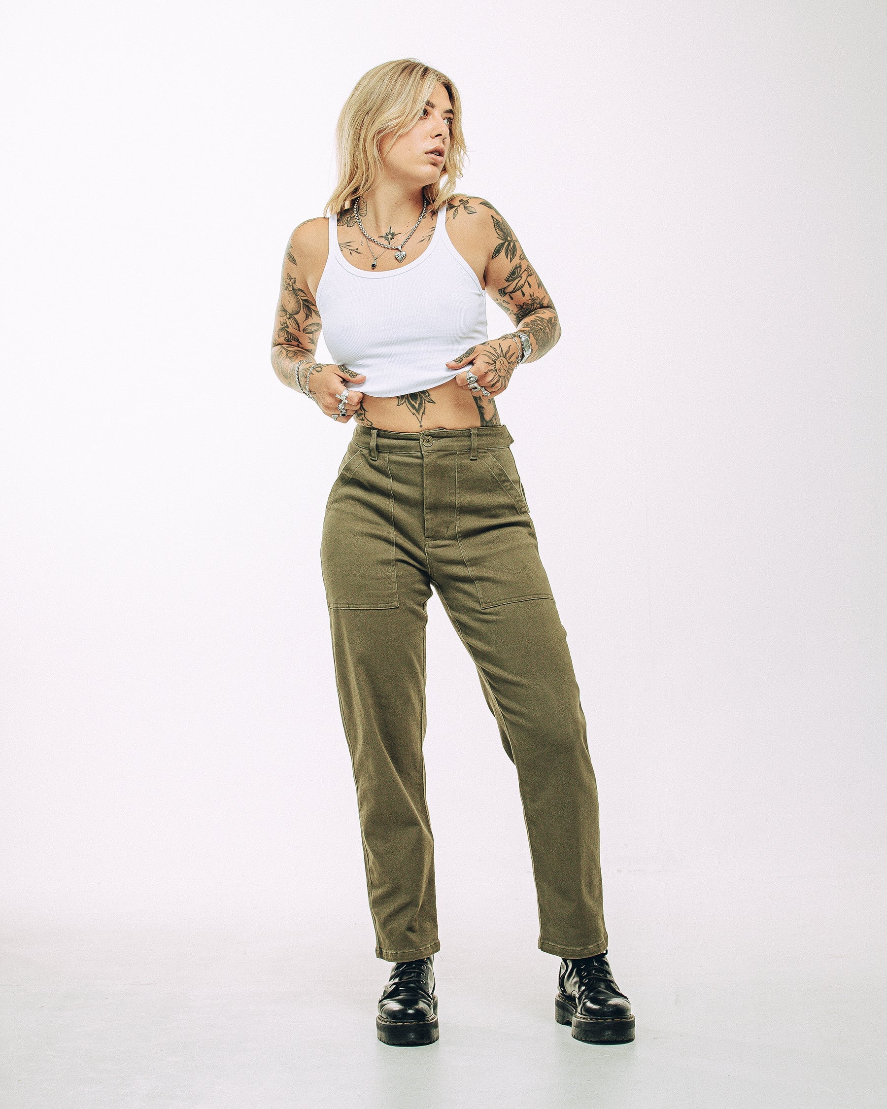Service Fatigue Pants - Olive - Image 3