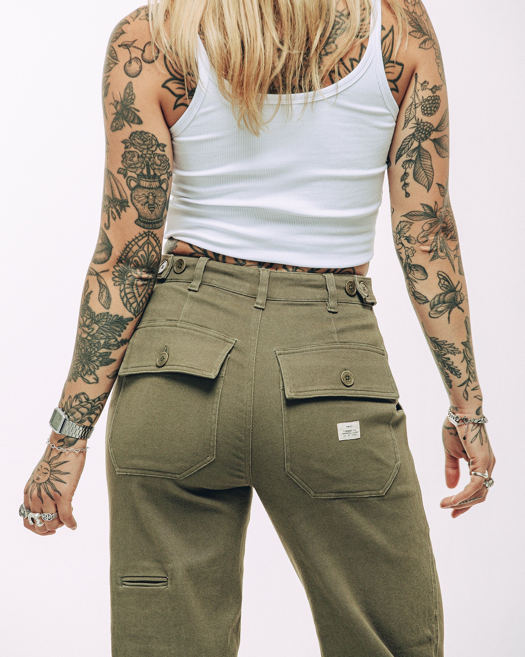 Service Fatigue Pants - Olive - Image 5