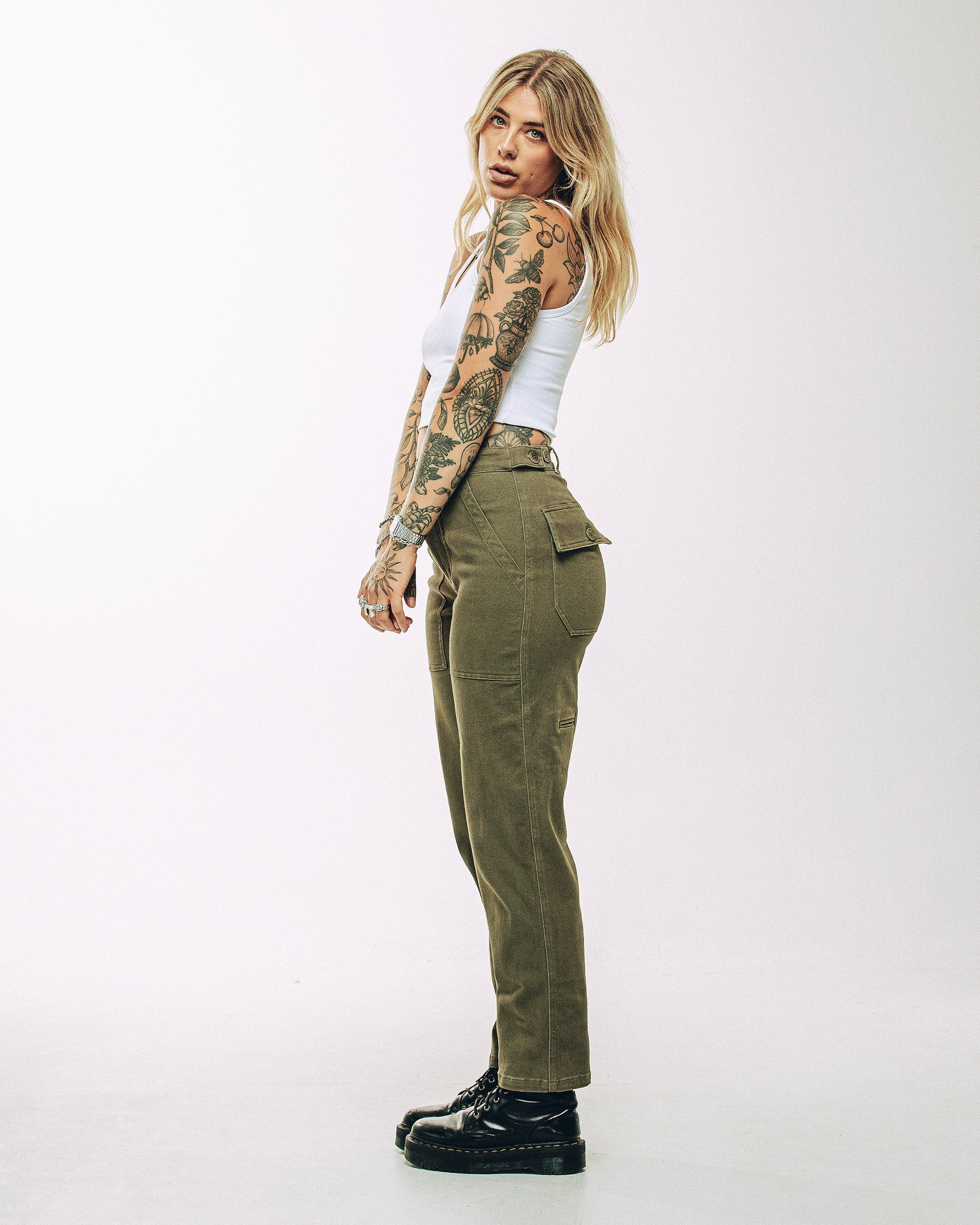Service Fatigue Pants - Olive - Image 9