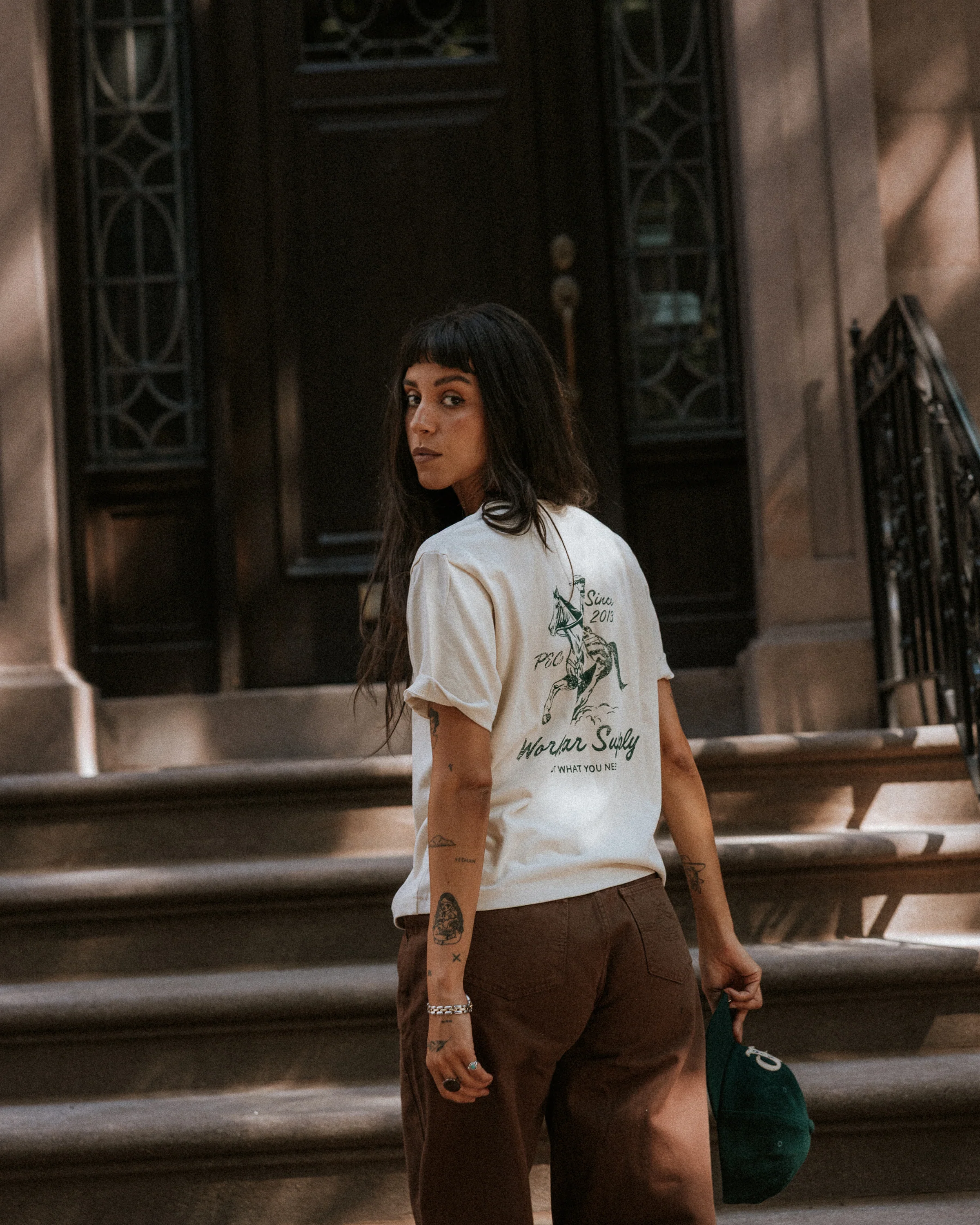 Workwear Supply T-Shirt - Bone - Image 2