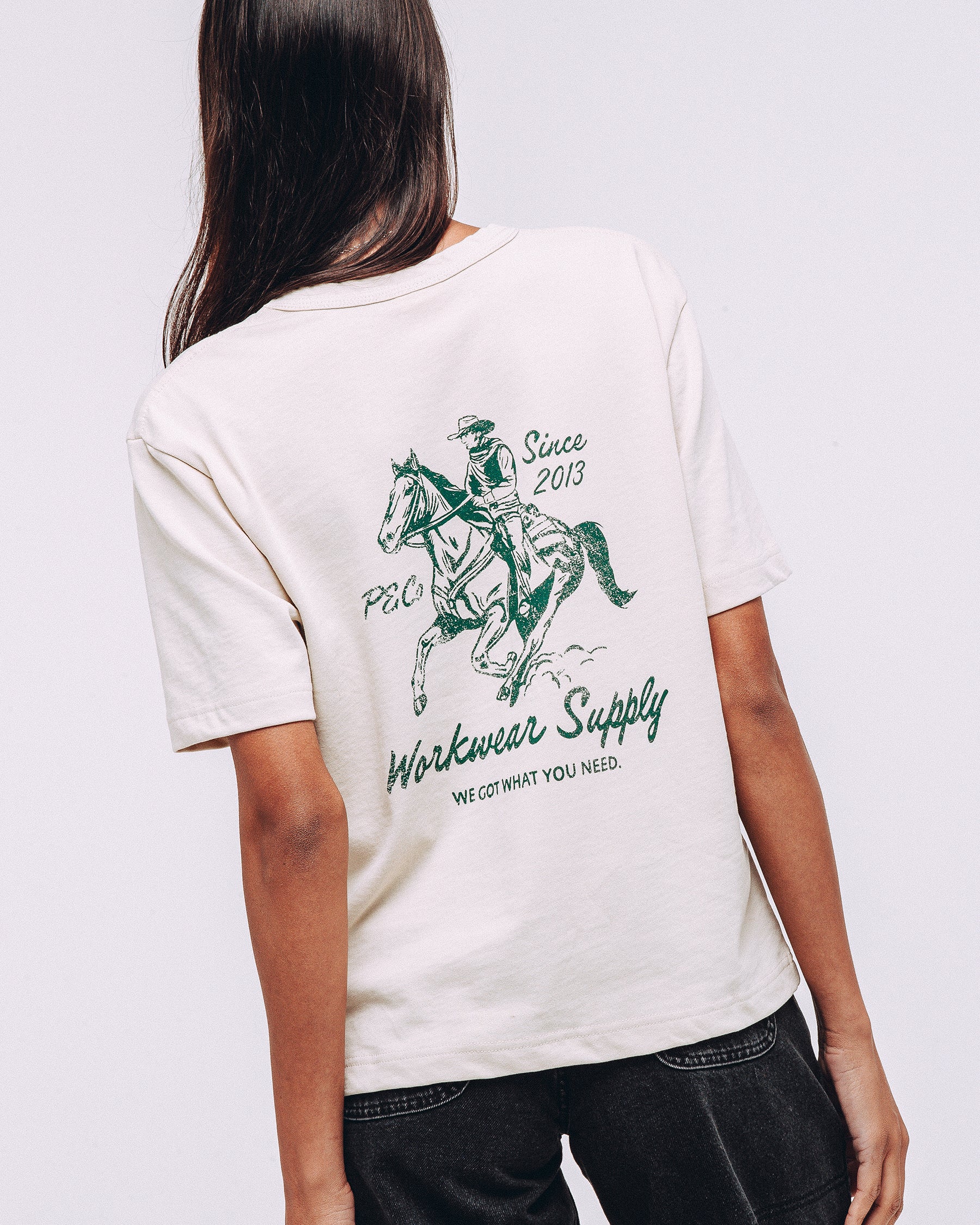 Workwear Supply T-Shirt - Bone - Image 4